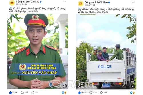 Thượng úy Nguyễn Văn Pháp, cán bộ tuyên truyền Công an Xã Lương Thế Trân, cùng thực hiện video clip tham dự Cuộc thi “Tổ quốc bình yên” với chủ đề “Vì bình yên cuộc sống - Không tàng trữ vũ khí trái phép”.