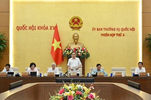 Chủ tịch Quốc hội Trần Thanh Mẫn phát biểu bế mạc phiên họp. Ảnh: Thủy Nguyên