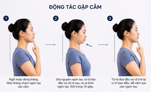 Động tác gập cằm. Ảnh AI.