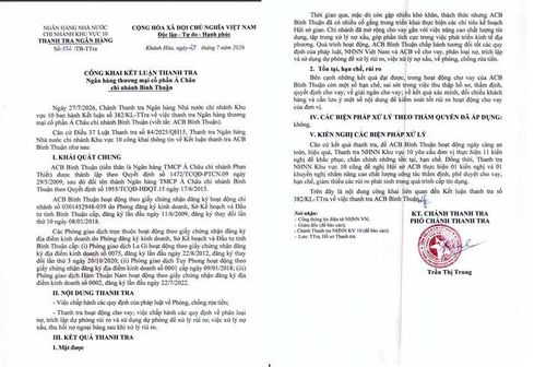 KLTT ACB Bình Thuận.