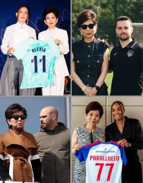  Alexia Putellas, Jonatan Giraldez, Markel Zubizarreta và Salma Paralluelo lần lượt đầu quân cho đế chế của tỷ phú Kang. Ảnh: Mundo Deportivo.