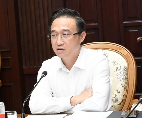  Phó Bí thư Thành ủy TPHCM Đặng Minh Thông phát biểu chỉ đạo tại hội nghị. Ảnh: VIỆT DŨNG 