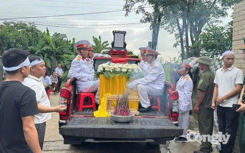 Hài cốt liệt sĩ được an táng tại khu lăng mộ chi họ Thái, thuộc Nghĩa trang Đồng Kênh.
