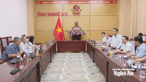 Quang cảnh buổi làm việc. Ảnh: Thanh Nhàn