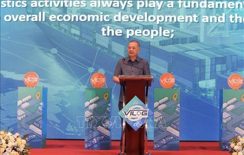 Ông Nguyễn Anh Sơn, Cục trưởng Cục Xuất nhập khẩu, Bộ Công Thương, phát biểu tại Lễ khai mạc VILOG 2026.