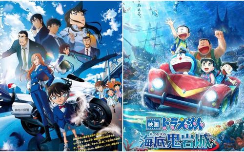 Dù đạt doanh thu ấn tượng, tốc độ cán mốc 100 tỷ đồng của Conan Movie 29 vẫn chậm hơn phần phim trước và Doraemon Movie 45. Ảnh: NSX.