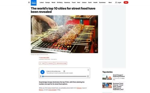 Bài viết đăng tải trên trang mạng euronews.com ngày 30/7/2026. (Ảnh: TTXVN phát)