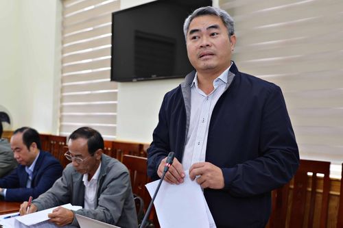 Phó Giám đốc Sở Công thương Trần Vũ Ngoan phát biểu thảo luận