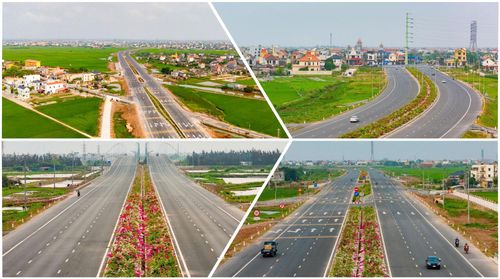 Tuyến đường ven biển góp phần hoàn thiện hạ tầng giao thông, tăng cường kết nối, tạo dư địa phát triển đô thị, công nghiệp và dịch vụ. Ảnh: Ngọc Linh