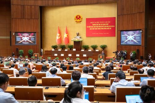 Quang cảnh Hội nghị tại Nhà Quốc hội. Ảnh: Phạm Thắng