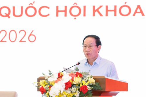 Phó Thủ tướng Chính phủ Lê Tiến Châu phát biểu tại diễn đàn. Ảnh: media.quochoi.vn