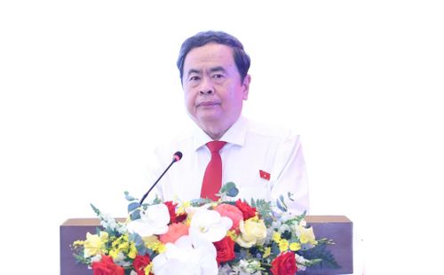 Chủ tịch Quốc hội Trần Thanh Mẫn phát biểu khai mạc và chỉ đạo diễn đàn. Ảnh: media.quochoi.vn