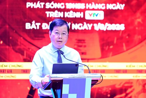  Đồng chí Nguyễn Thanh Lâm phát biểu tại chương trình. Ảnh: ĐỖ TRUNG 
