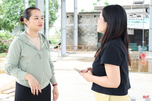 Đón đầu nhu cầu, chị Lê Thị Nga ở xã Cẩm Bình đầu tư xây dựng nhà trọ cho thuê tại phường Vũng Áng.