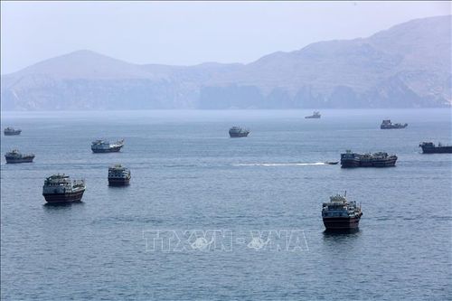 Quang cảnh eo biển Hormuz. Ảnh: THX/TTXVN phát