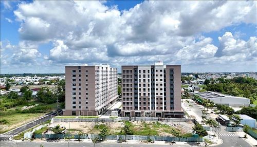 Tòa T4 thuộc Dự án Nhà ở xã hội Golden City, thành phố Long Xuyên. Ảnh tư liệu, minh họa: Thanh Sang/TTXVN