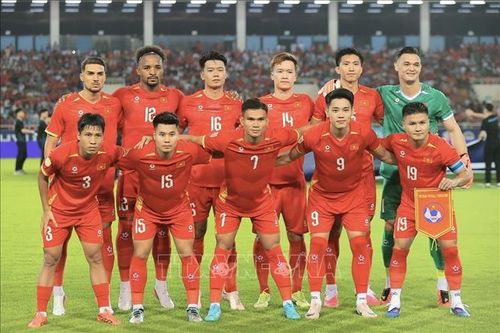 Đội hình xuất phát của đội tuyển Việt Nam.