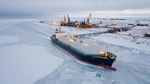 Một nhà ga khí hóa lỏng (LNG) vùng Bắc Cực của Nga vào mùa đông. Ảnh: CES Intelligence