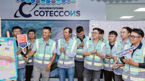 Mức thưởng cao nhất dành cho nhóm nhân sự xuất sắc tại Coteccons lên tới 8 tháng lương. Ảnh: CTD