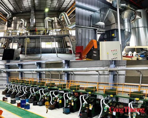Hệ thống xử lý khí thải ba cấp do Ha Lô phát triển được lắp đặt thực tế tại nhà máy, vận hành khép kín theo nguyên lý "rửa - tách - tái tuần hoàn". 