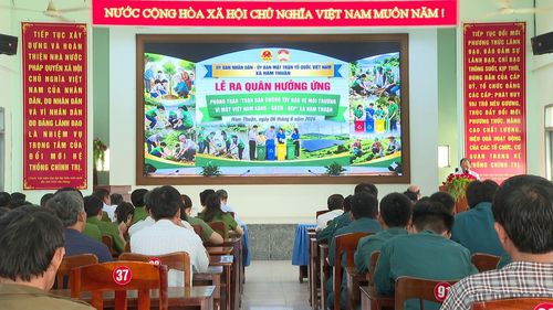 Xã Hàm Thuận phát động lễ ra quân hưởng ứng Phong trào Toàn dân chung tay bảo vệ môi trường
