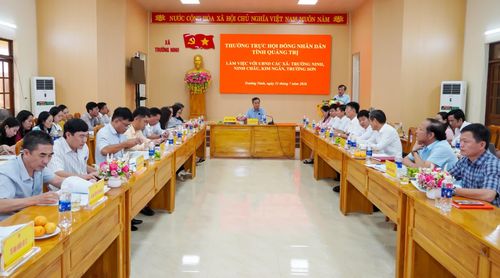 Quang cảnh buổi làm việc - Ảnh: N.H