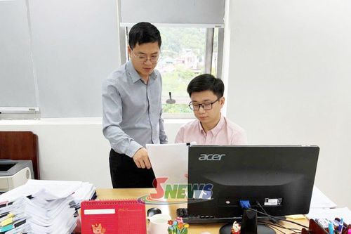 Chuyên viên Sở Tư pháp thẩm định dự thảo văn bản quy phạm pháp luật.