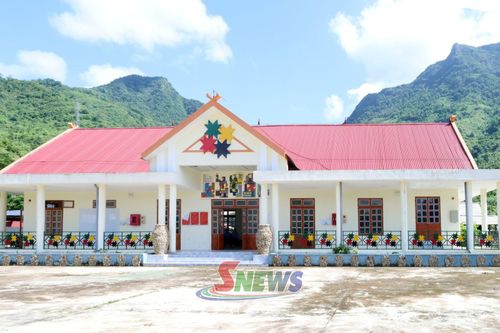 Nhà văn hóa cộng đồng dân tộc La Ha khu dân cư Tạng Khẻ, bản Nà Lếch, xã Chiềng Lao.