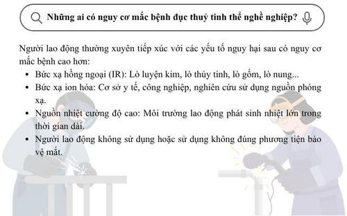 Những ai có nguy cơ mắc bệnh đục thủy tinh thể nghề nghiệp? (Ảnh Thành Long)