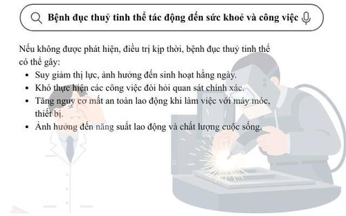 Bệnh đục thủy tinh thể tác động đến sức khỏe và công việc. (Ảnh Thành Long)