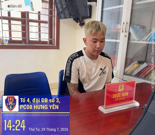 Chân dung Vũ Khánh Hưng điều khiển phương tiện "bốc đầu" trong đêm. Ảnh: Cơ quan Công an.