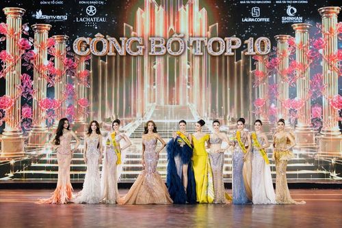 Ban tổ chức công bố Top 10, các thí sinh bước vào phần thi thuyết trình về hòa bình