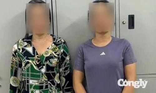 Bị cáo Nguyễn Thị Linh (bìa trái) và bị cáo Lý Thị Ngọc Bích thời điểm bị bắt. Ảnh: Công an cung cấp