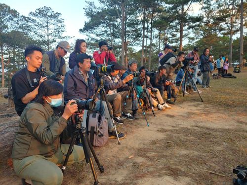 Tác nghiệp trong rừng Quốc gia Bidoup Núi Bà
