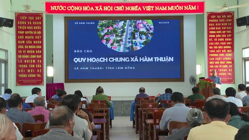 Hội nghị lấy ý kiến cộng đồng dân cư đối với Hồ sơ Quy hoạch chung xã Hàm Thuận