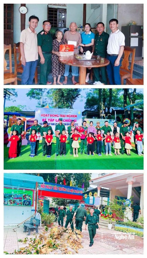 Hội viên Cựu chiến binh xã Nghĩa Lâm với nhiều hoạt động thiết thực. Ảnh: Mai Hoa