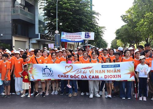 Lan tỏa yêu thương qua chương trình đi bộ vì nạn nhân chất độc da cam.