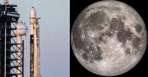 Tên lửa Falcon 9 do Công ty SpaceX. Ảnh: AP.