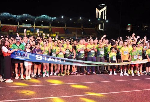 Giải chạy Hue Night Jogging 2026 trong khuôn khổ Ngày hội Thể thao vì sức khỏe cộng đồng - Huế Sports Festival. Ảnh: TTBTDTCĐH