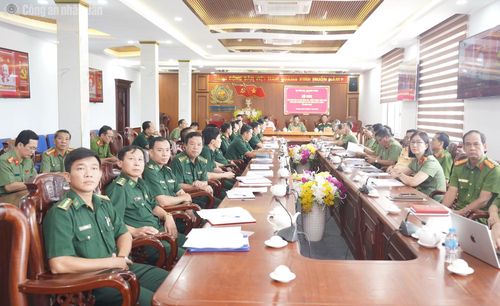 Công an, Quân sự và Bộ đội biên phòng tỉnh Cà Mau giao ban công tác phối hợp 6 tháng đầu năm 2026.