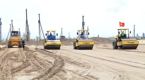 Sân bay Gia Bình đang được xây dựng.