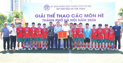Đội bóng U13 xã An Khánh xuất sắc giành HCV. Ảnh: AK