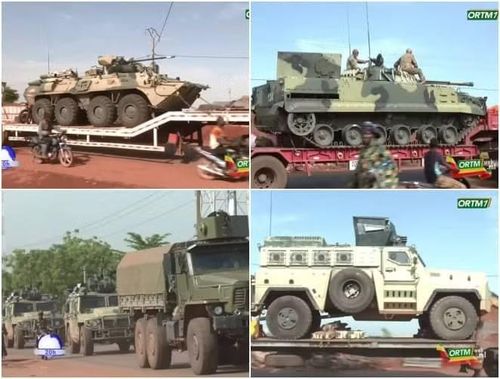 Ảnh vệ tinh cho thấy con tàu này chở cùng loại vũ khí đã được phát hiện sau đó ở Bamako. Dữ liệu từ các hệ thống theo dõi hàng hải cho thấy tàu Mikhail Britnev rời cảng Baltiysk của Nga vào ngày 18/6 và đi qua Biển Bắc trước khi tiến vào eo biển Anh.