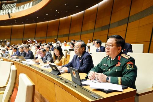  Đại biểu dự khai mạc Kỳ họp không thường lệ thứ nhất, Quốc hội khóa XVI. Ảnh: Doãn Tấn - TTXVN