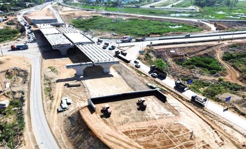 Thi công Dự án Nút giao QL14B với cao tốc Đà Nẵng – Quảng Ngãi.