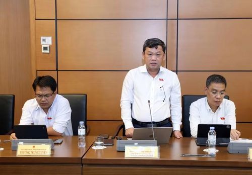  ĐB Trần Kim Kha nhận định, dự thảo đã bổ sung nhiều chủ thể mới phải thực hiện nghĩa vụ hải quan. Ảnh: Đoàn ĐBQH tỉnh Gia Lai 