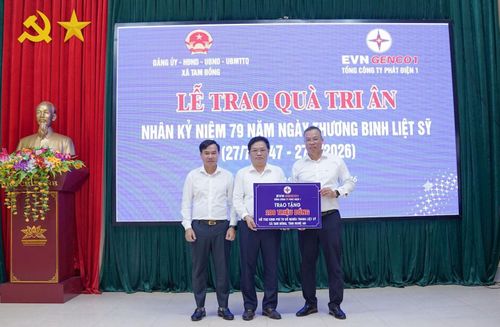 EVNGENCO1 triển khai nhiều hoạt động tri ân nhân kỷ niệm 79 năm Ngày Thương binh - Liệt sĩ, đồng thời thực hiện các chương trình an sinh xã hội tại nhiều địa phương.
