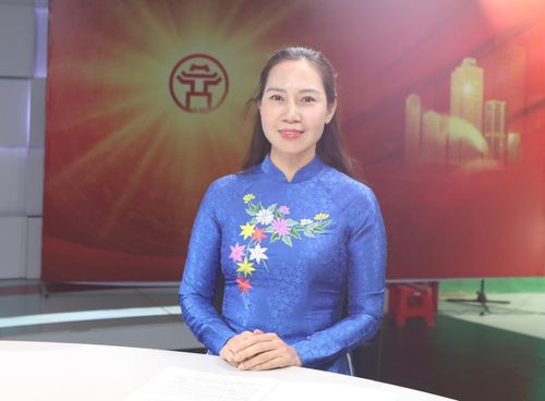 Bà Đỗ Thu Nga, Chủ tịch UBND xã Đa Phúc trao đổi tại Chương trình. Ảnh: Thanh Hải