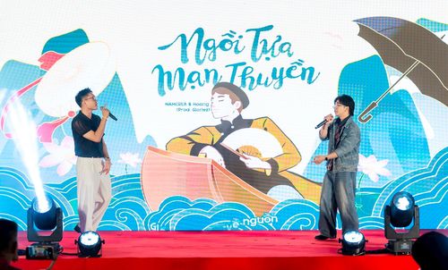 Bản phối mới “Ngồi tựa mạn thuyền” do Jemi Hoang và NAMCREA thể hiện. Ảnh: Thanh Thảo