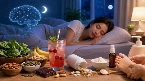 Magie tham gia nhiều quá trình sinh học trong cơ thể và có liên quan đến chức năng thần kinh, nhưng bằng chứng về hiệu quả cải thiện giấc ngủ khi bổ sung magie ở người không thiếu hụt vẫn còn chưa nhất quán. Ảnh AI.